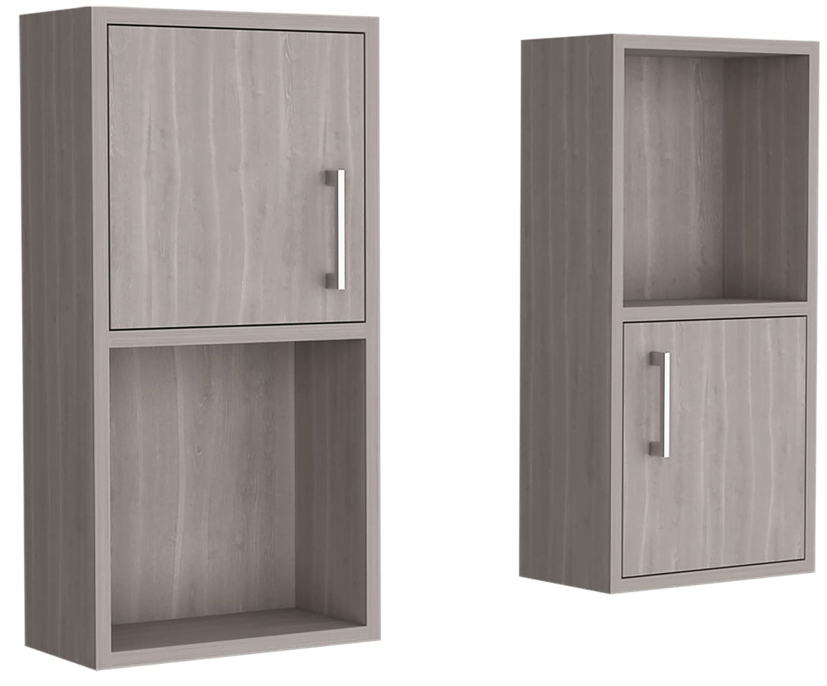 Wall Mounted Bathroom Medicine Cabinet - White Oak, 24" H