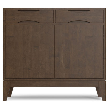 Walnut Brown Entryway Storage Cabinet - 40" Wide