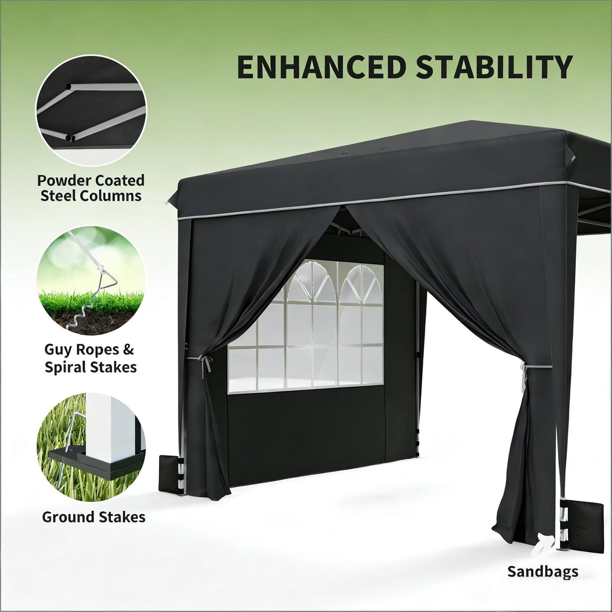 10x10 Pop Up Canopy Tent for Poolside or Garden Shade