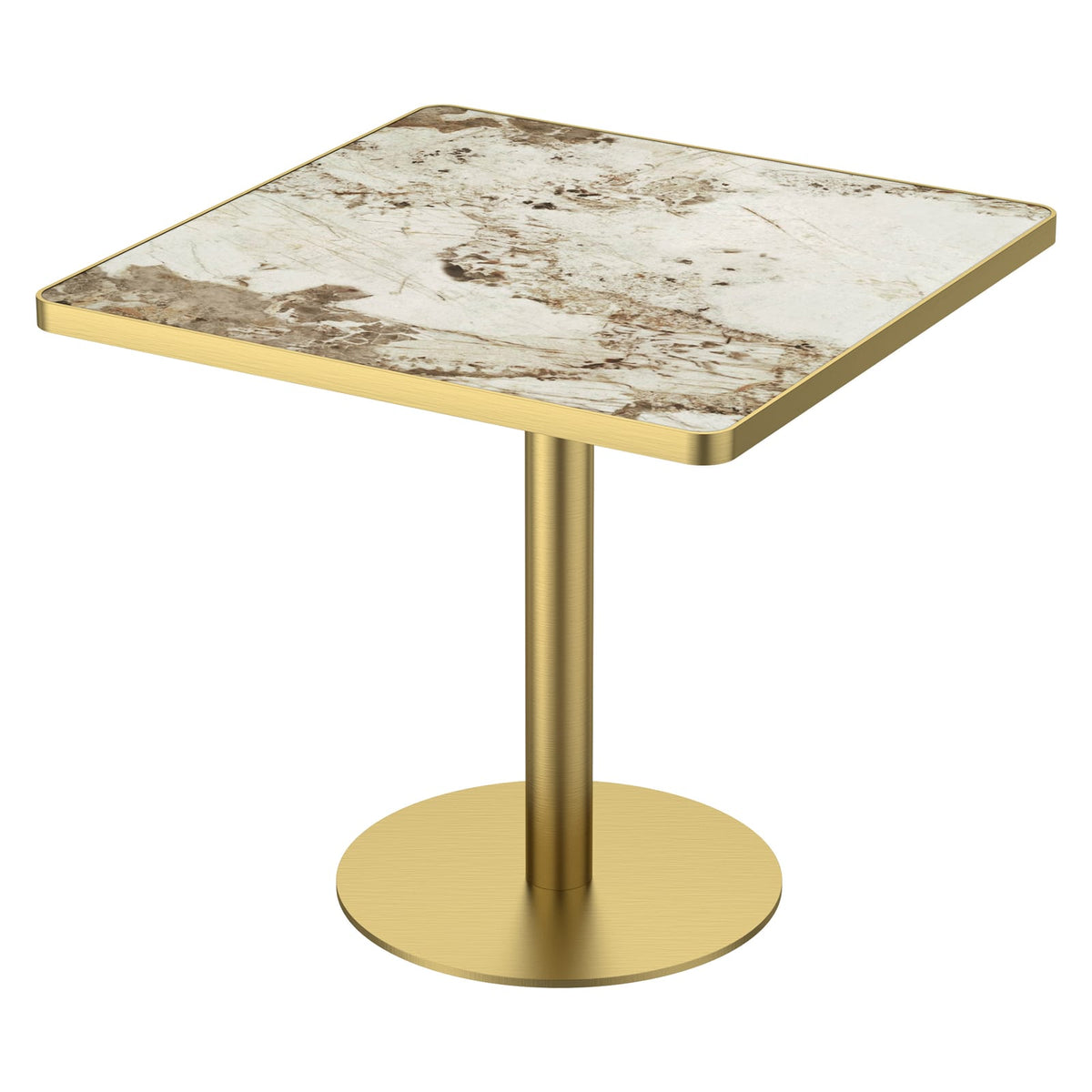 Light Slate Grey Sintered Stone Outdoor Table - 31.5 Inch Modern Dining Table