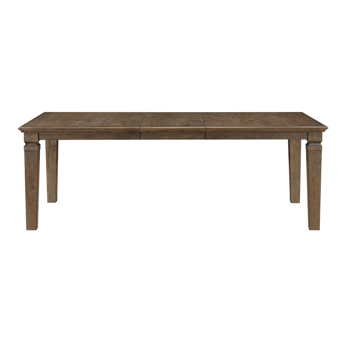 7 Piece Light Brown Extendable Dining Table Set