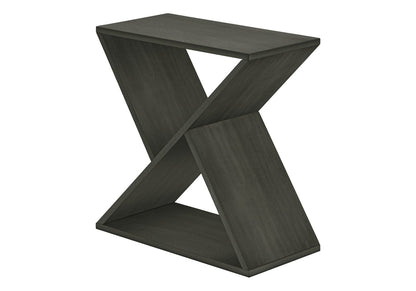 Accent Table - Dark Green MDF Side Table, Narrow Storage for Living Room
