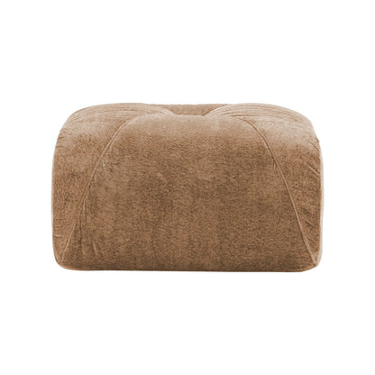 Camel Velvet Ottoman - 30.71" Sofa with Cloud-Like Comfort for Living Room