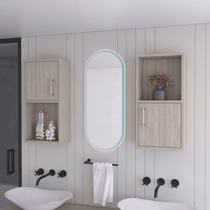 Multicolor Engineered Wood Bathroom Medicine Cabinet Set