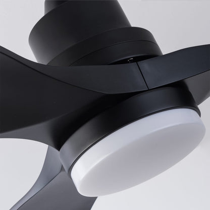 42 Inch Black Ceiling Fan with Lights & Remote - Quiet DC Motor