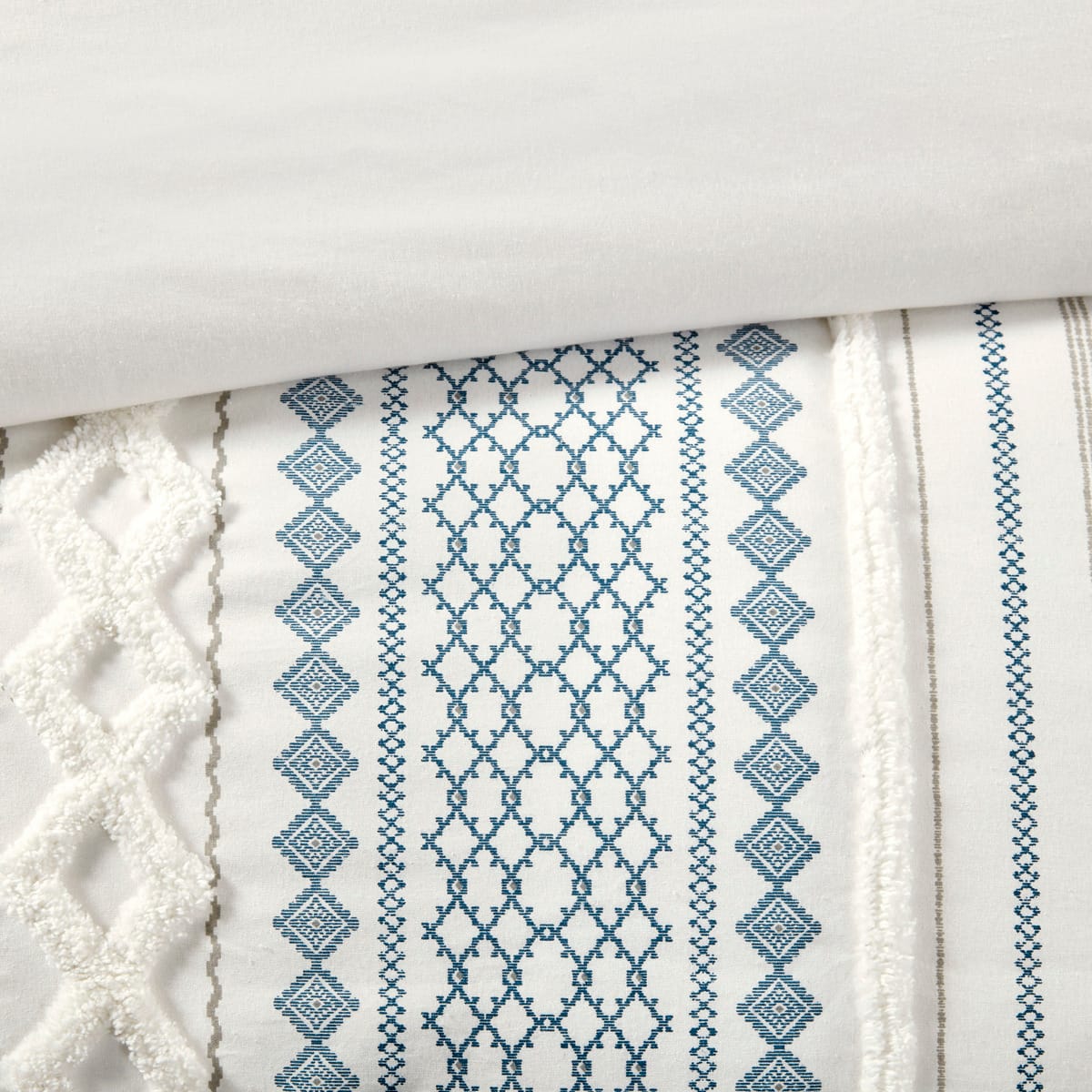 King Cotton Aztec Print Duvet Cover Set Multicolor