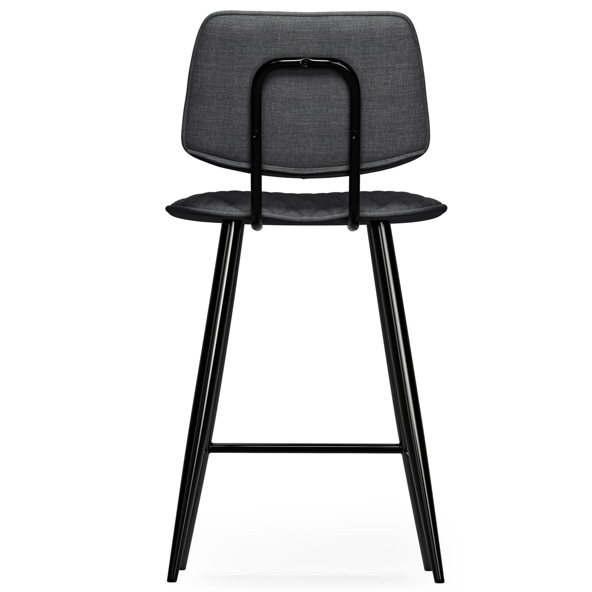 Raya Counter Height Stool Set - Charcoal Wood & Metal Comfort
