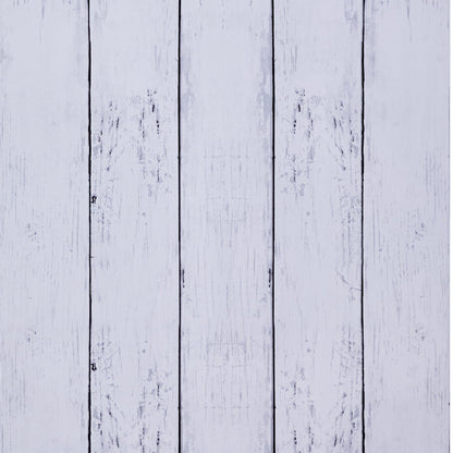 Peel and Stick Wallpaper White Wood Textured - 17.7 x 472.4 inch Easy to Install