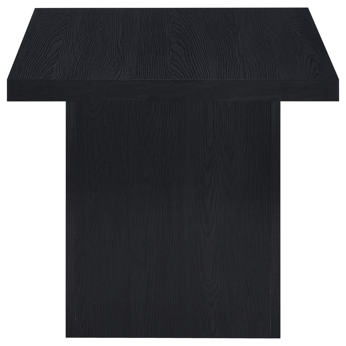 Exeter Black Square End Table - Modern Coffee Table for Living Room
