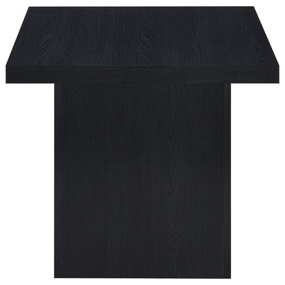 Exeter Black Square End Table - Modern Coffee Table for Living Room