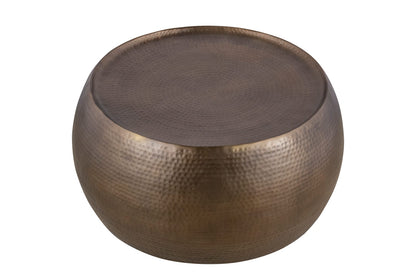 Gold Round Coffee Table - 32 Inch Modern Design for Living Room