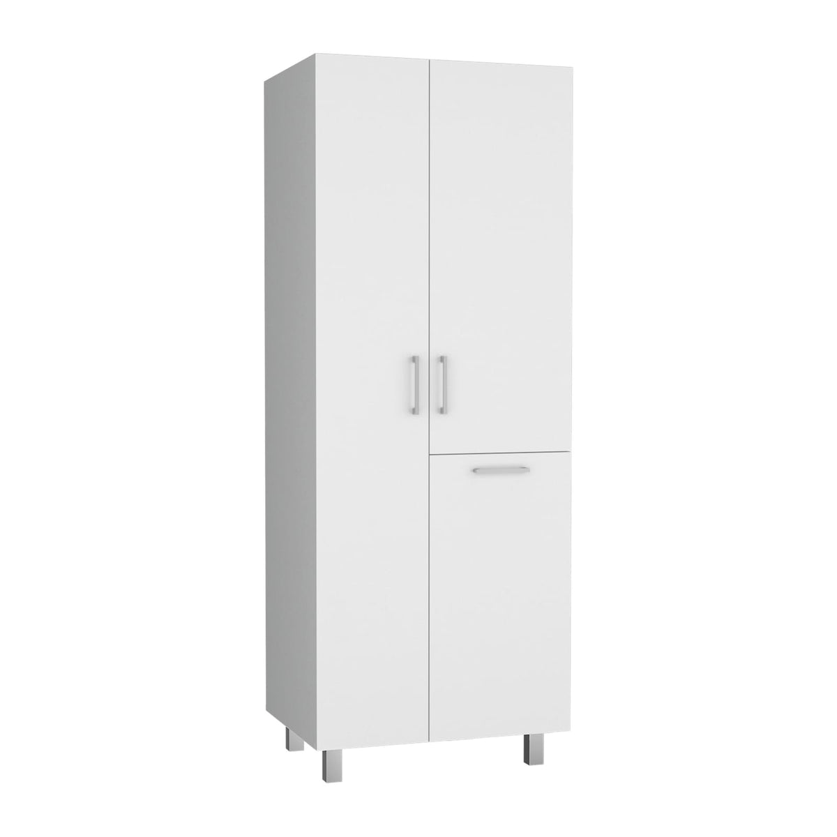 70.9" White Storage Cabinet - Smart Organization