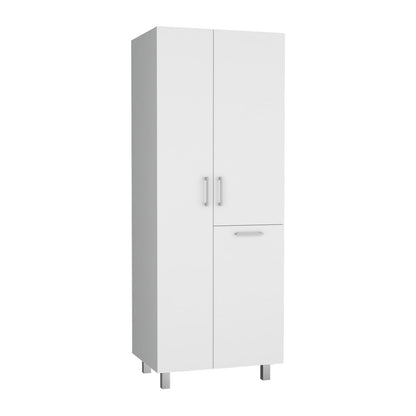 70.9" White Storage Cabinet - Smart Organization