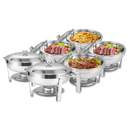 Stainless Steel Catering Chafing Dish - 6 Pack