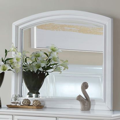 Meade G8975-M White Wood Vanity Mirror - 42"H