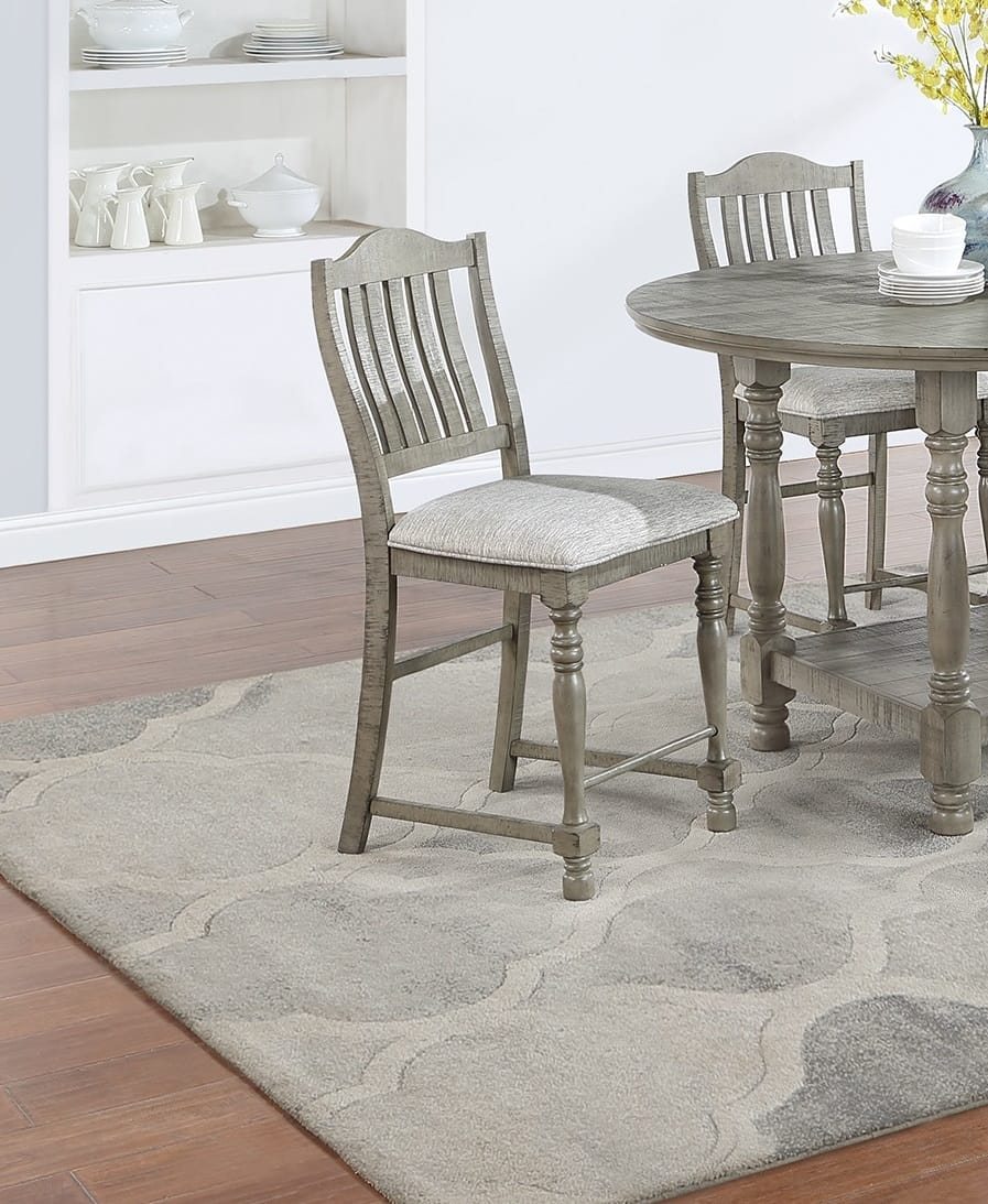 Light Grey Dining Table Set - Seats 4 for Dining Room