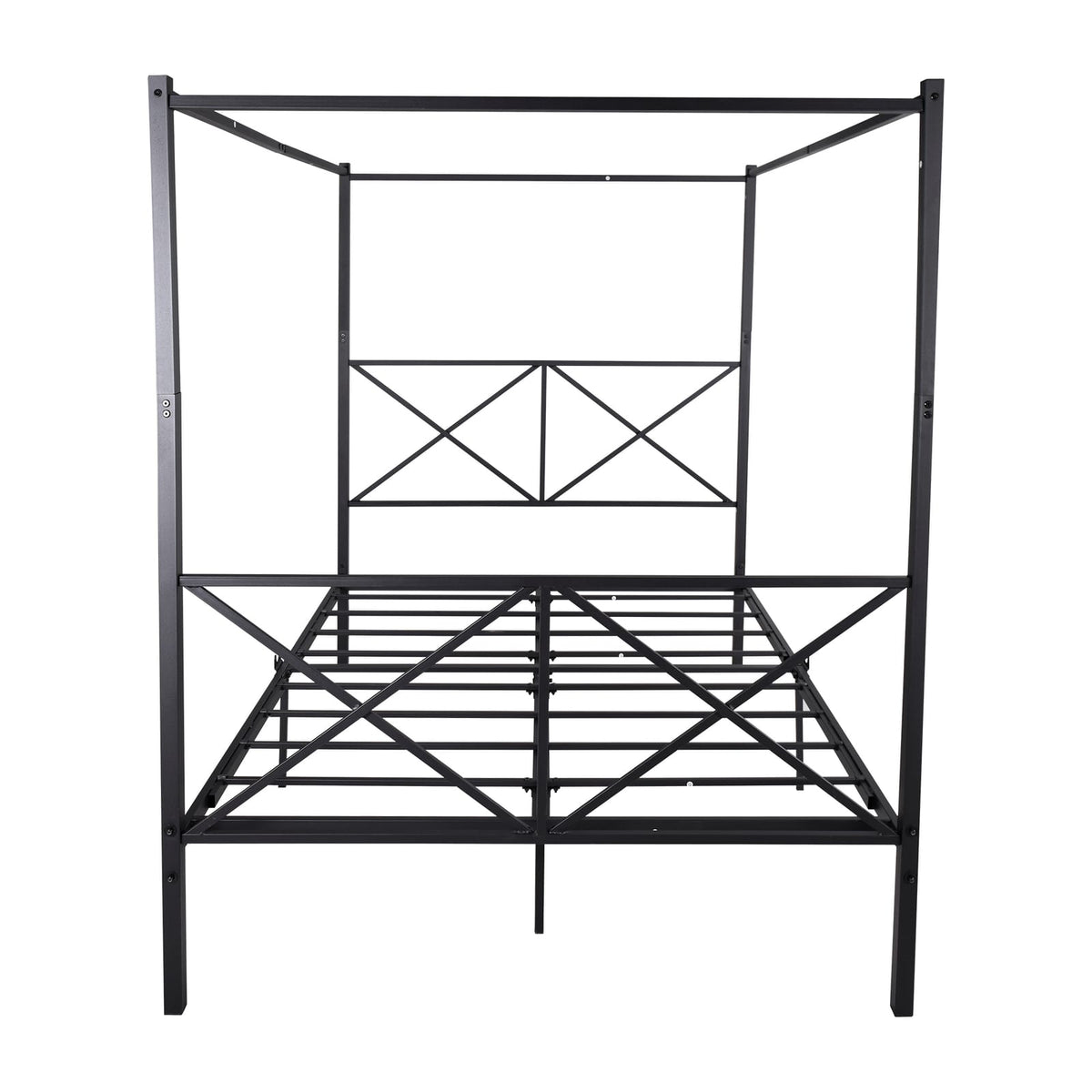 Queen Metal Bed Frame Black - Bedroom Support