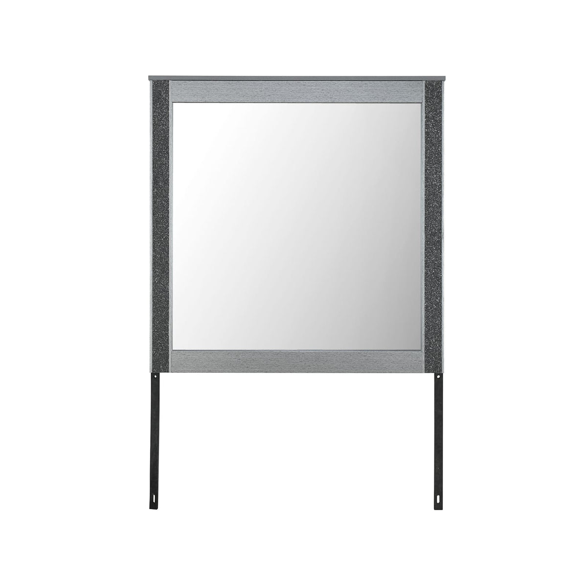 Lorenzo Silver Mirror - Contemporary Vanity Mirror