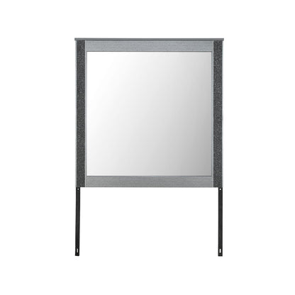 Lorenzo Silver Mirror - Contemporary Vanity Mirror