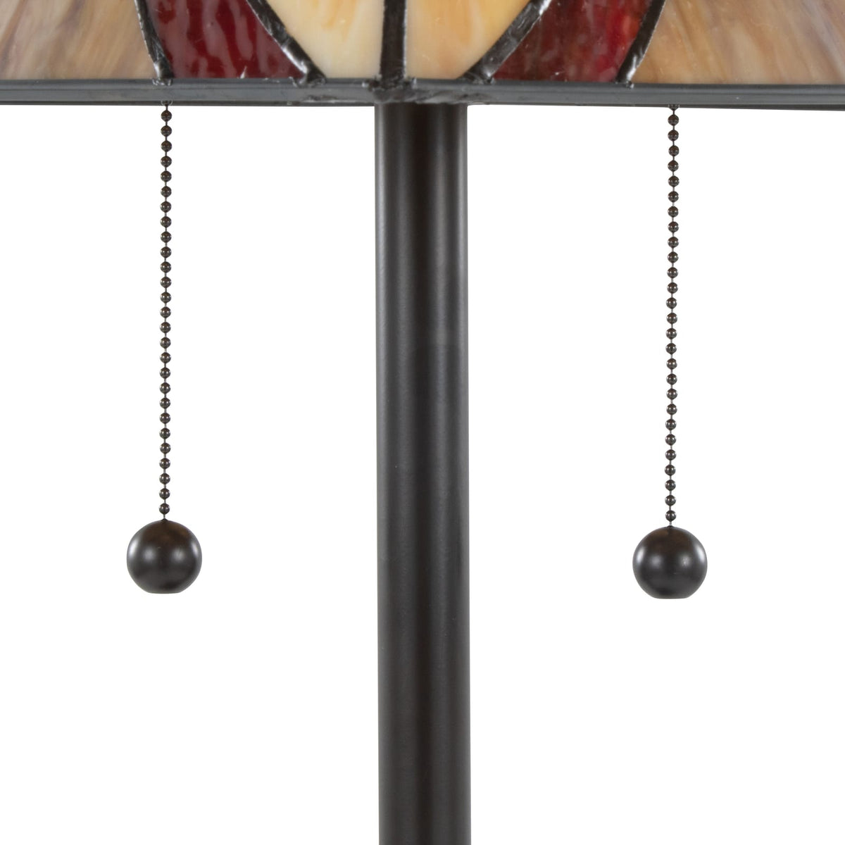 63" Floor Lamp - Bronze, Glass & Metal Bedroom Lighting