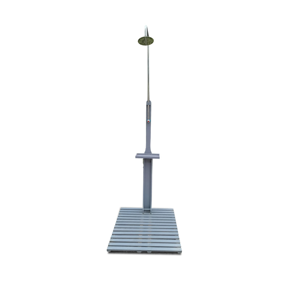 Outdoor Garden Pool Shower - Gray Solid Wood
