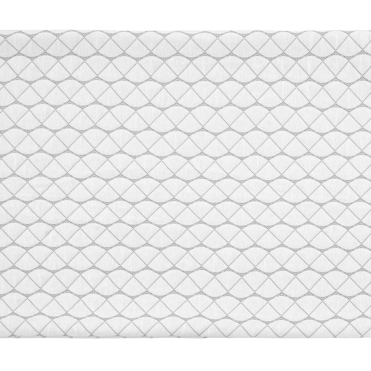 King Size Memory Foam Pillow - White, Adjustable Support