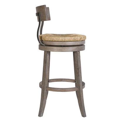 31" Wood Bar Stool - Gray Reclaimed Frame