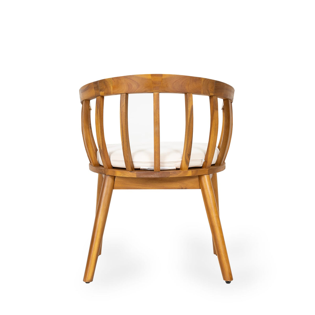 Teak+ Beige Acacia Wood Dining Chairs for Outdoor Patio Seating