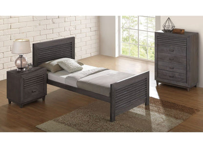 31.5" Brown Solid Wood Bedroom Chest - Transitional Style