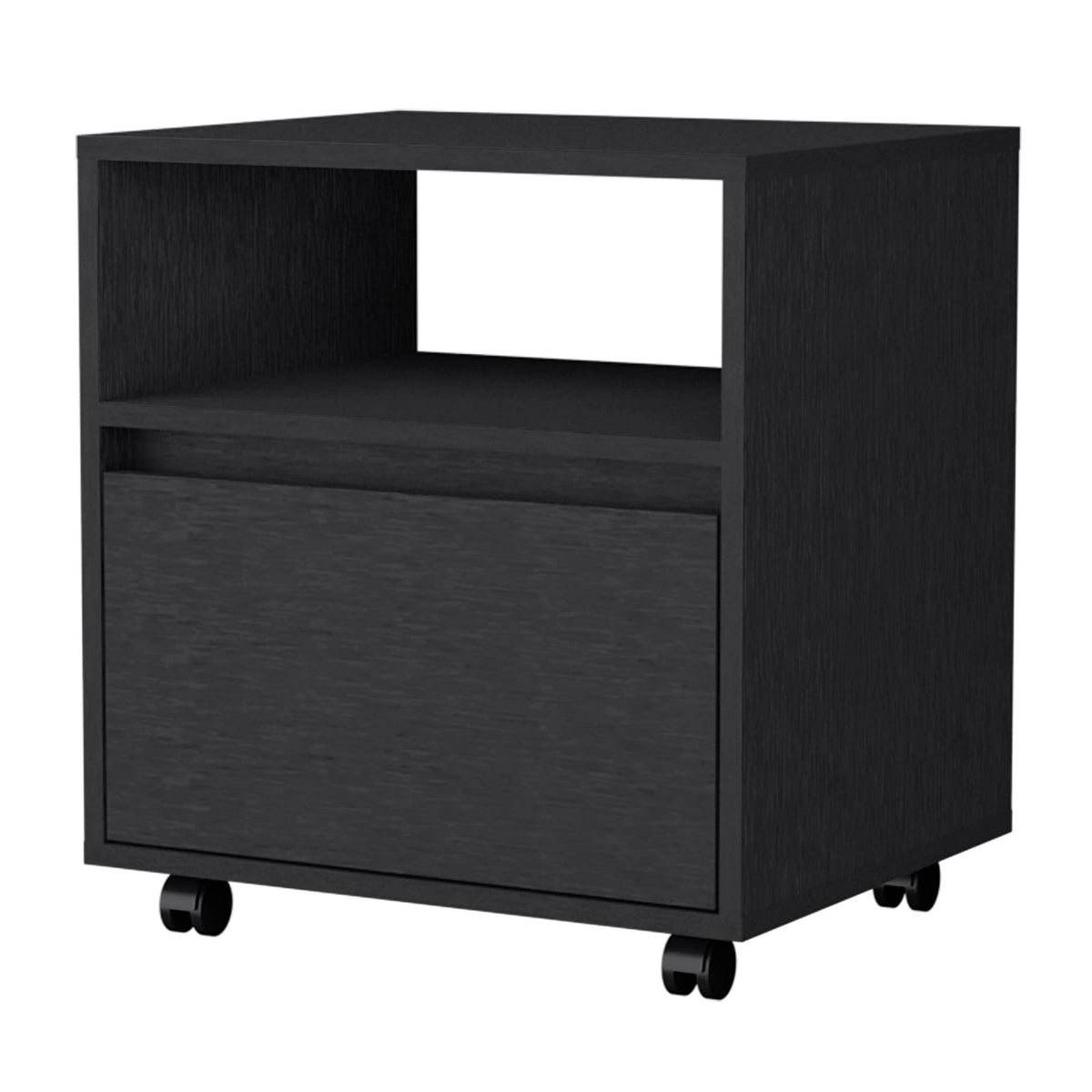 Wenge 1 Drawer Nightstand - Bedroom Storage