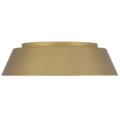 Antique Brass LED Flush Mount Ceiling Light 15 Inch