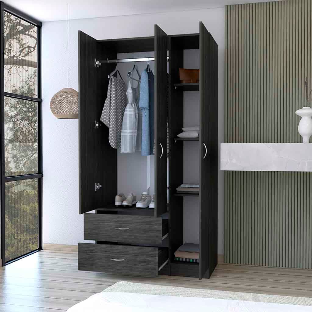 Three Door Armoire - Storage & Style for Bedrooms