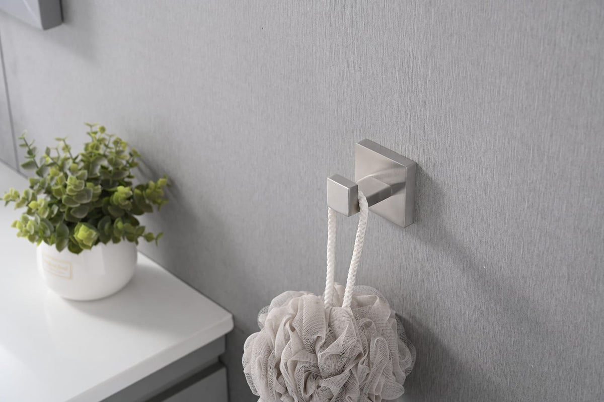 Stainless Steel Bathroom Towel Hooks - 2 Pack