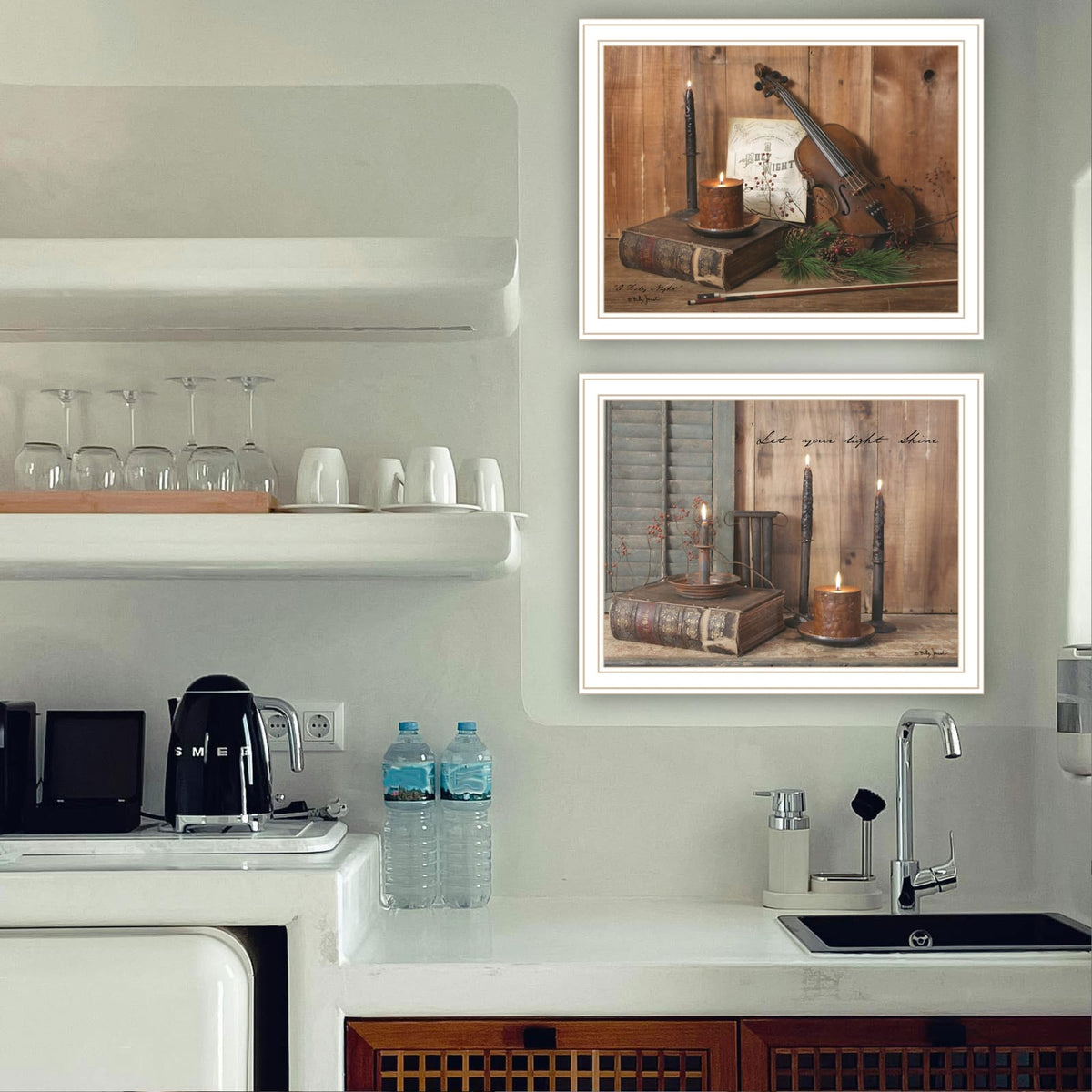 Multi-Colored Wood Paper Wall Art - Living Room Bedroom Decor