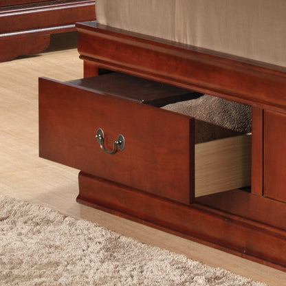 Full Size Cherry Bed Frame - 84" D for Bedrooms