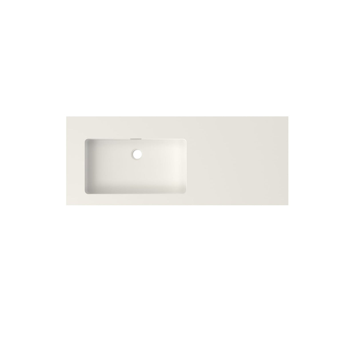 Matte White Stone Resin Bathroom Vanity - Durable & Flexible