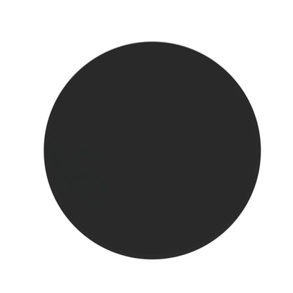 32 Inch Round Tempered Glass Table - Black