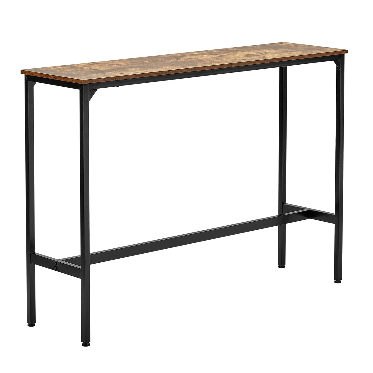 Black Iron Bar Table Height Pub Table - 59" x 18.5" for Living Room