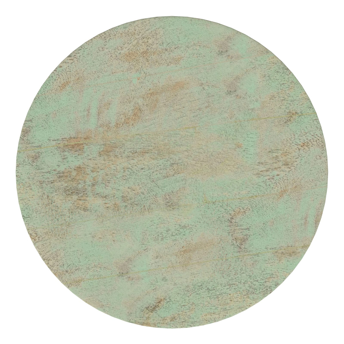 Boyd 13 Inch Accent Table - Green Wood Design for Living Room