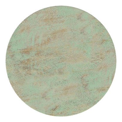 Boyd 13 Inch Accent Table - Green Wood Design for Living Room