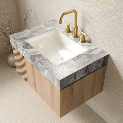 Light Gray Bathroom Vanity with Sink & Storage