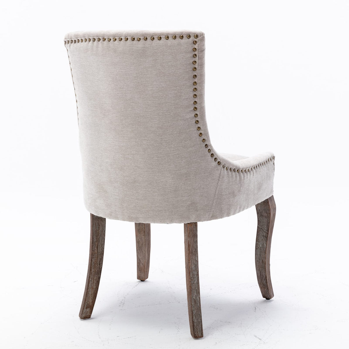 A&A Furniture Ultra Side Dining Chair - Beige Set of 2