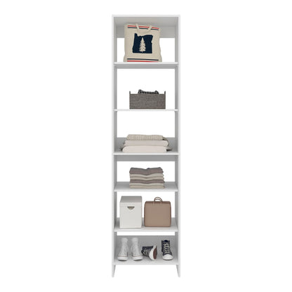 White Engineered Wood Dresser - 21.9 x 19 x 84" for Bedroom