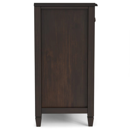 Brown Pine Sideboard Buffet - 66.5" Wide Storage Cabinet