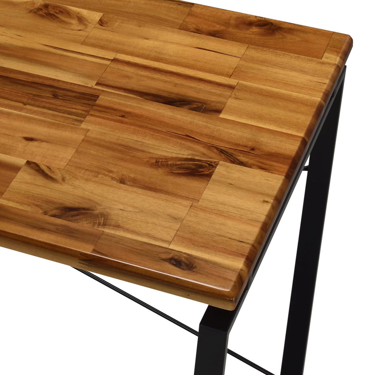 Jurgen Oak & Black Writing Desk - Home Office Storage