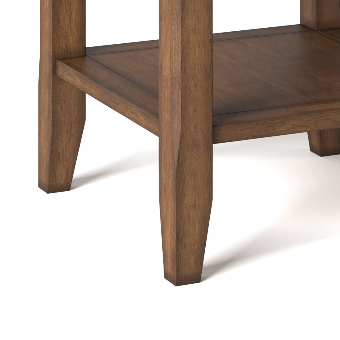 Dark Brown End Table - 19"D x 19"W x 20"H for Living Room