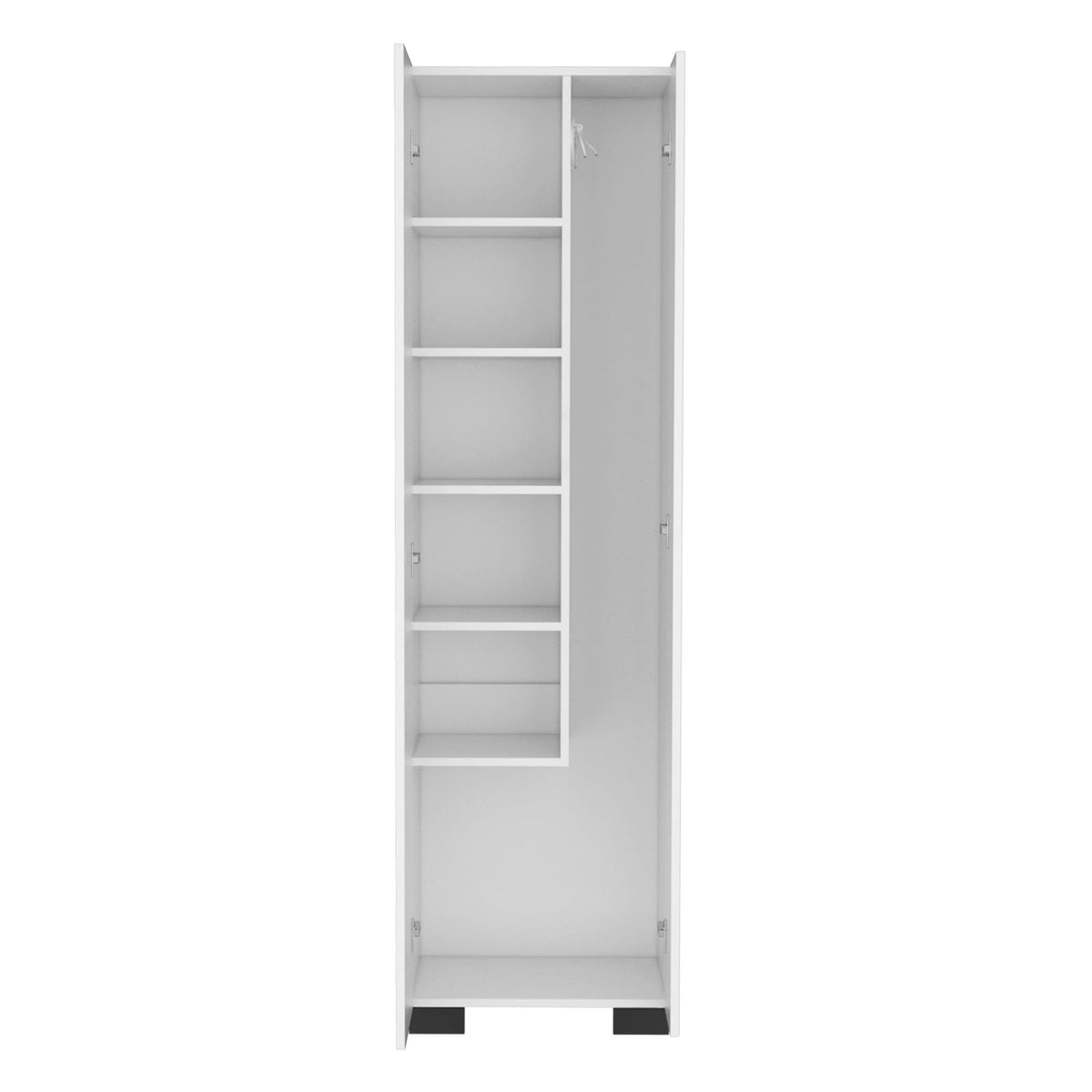 71.3" White Tool Cabinet - Storage for Cleaning Supplies