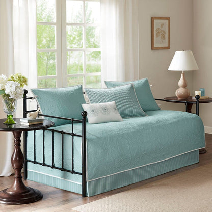 Twin Size Blue Cotton Daybed Cover Set