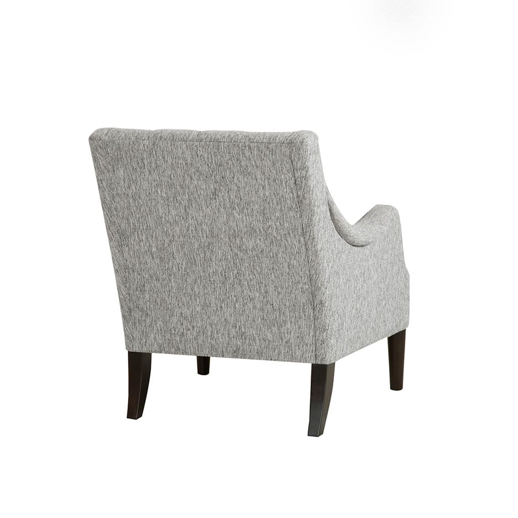 Grey Button Tufted Accent Chair - Comfortable & Stylish