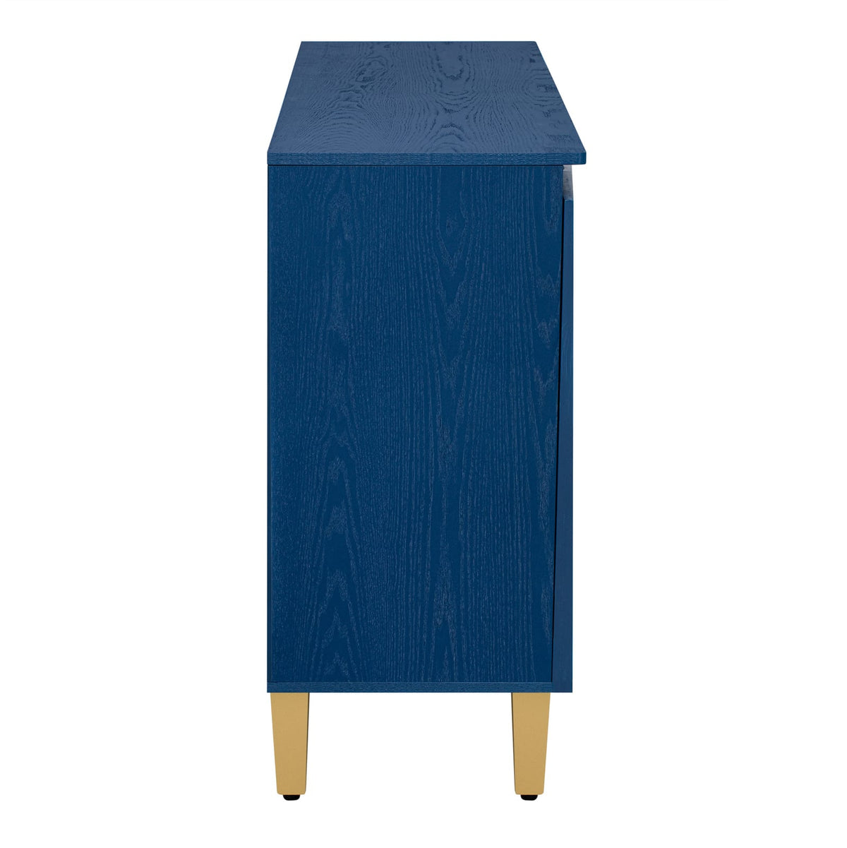 Dark Navy Retro Buffet Cabinet - 60" Storage Sideboard